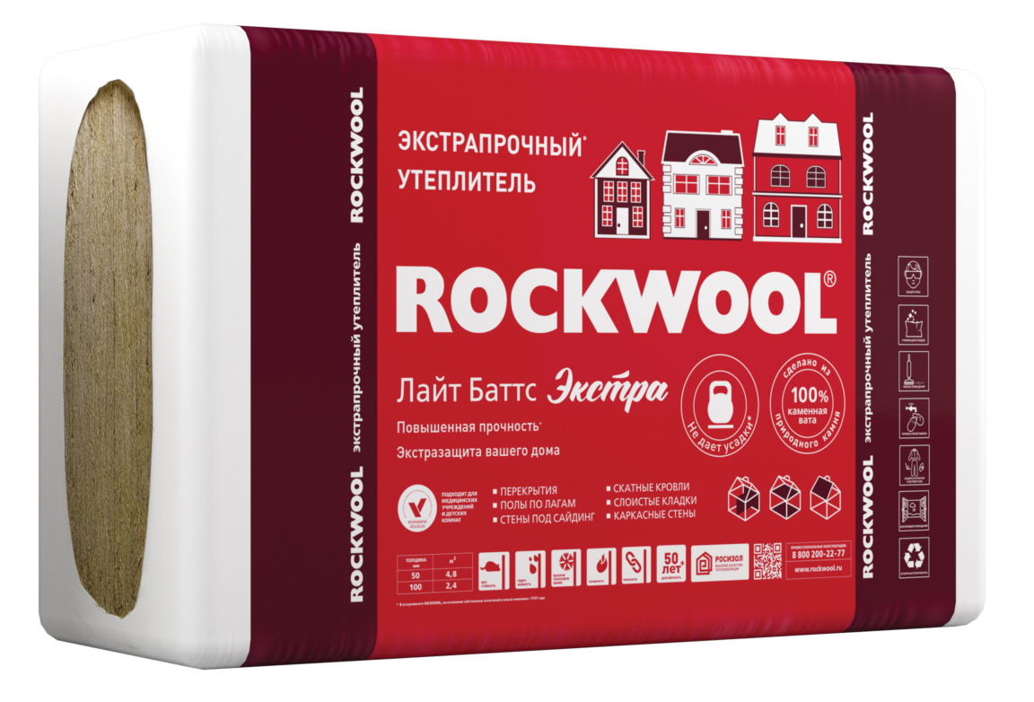 ROCKWOOL (Роквул) Лайт Баттс Экстра