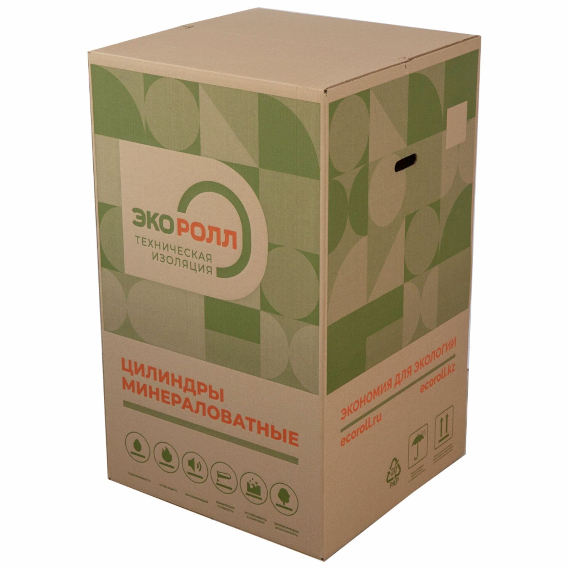 Минераловатный цилиндр Экоролл 120 кг/м3