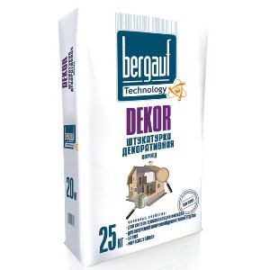 Декоративная штукатурка Bergauf DECOR короед серая (Бергауф Декор)