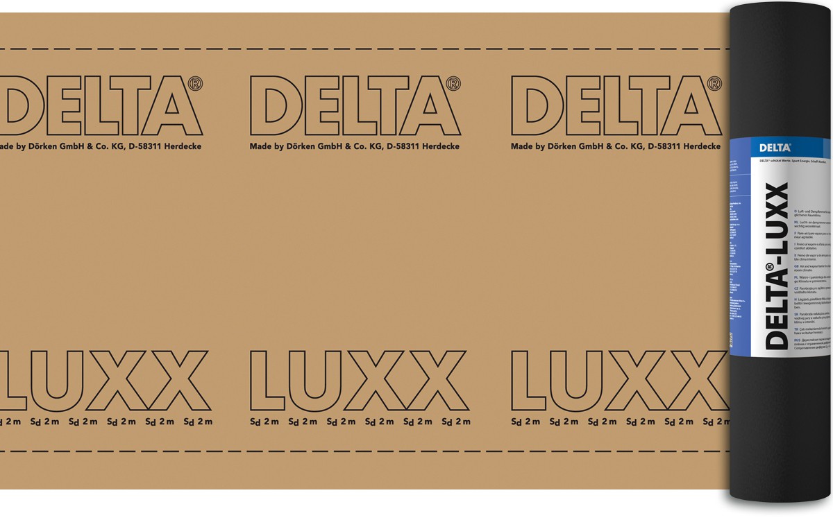 DELTA-LUXX пароизоляционная плёнка с ограниченной паропроницаемостью (Дельта Люкс)