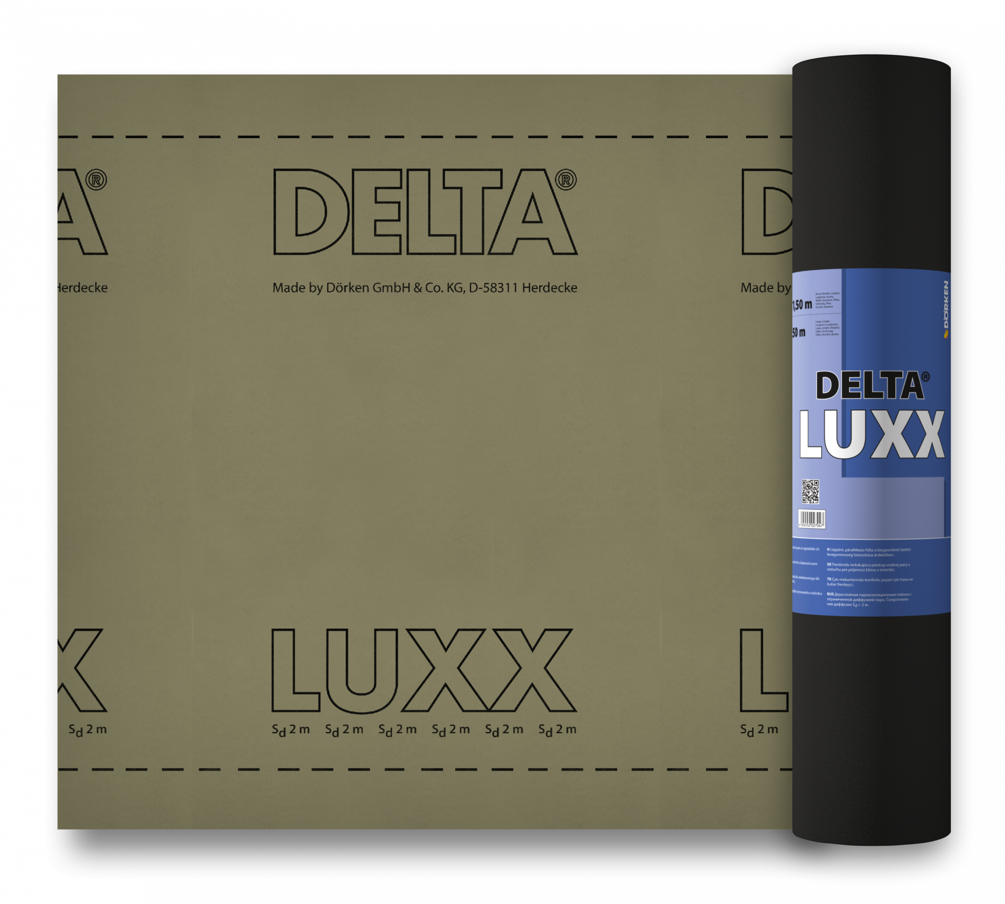DELTA-LUXX пароизоляционная плёнка с ограниченной паропроницаемостью (Дельта Люкс)